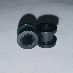 Black Double Flared Ear Plugs